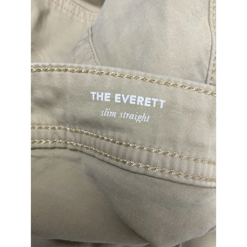 AG Adriano Goldschmied The Everett Slim Straight Leg Jeans Men 34x30 Beige/Tan